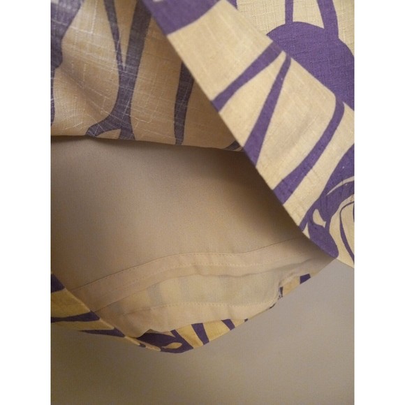 Attention Women's Beige/purple Floral Straight Lined Short Skirt Size 18‎ - Picture 3 of 9